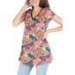 Plus Size 24/7 Comfort Apparel Flared Floral Tunic Top - image 2