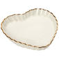 Famous Brand Bombay Gold Fluted Heart  Dinner Plate - image 1
