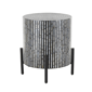 9th & Pike® Contemporary Mother Of Pearl Shell Accent Table - image 3