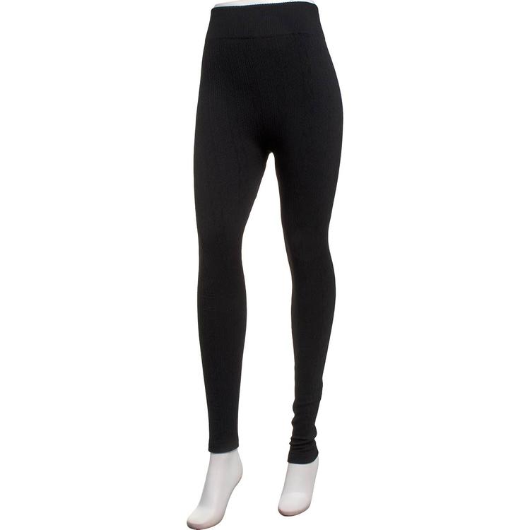 Womens Runway Ready Mixed Cable Fleece Lined Leggings