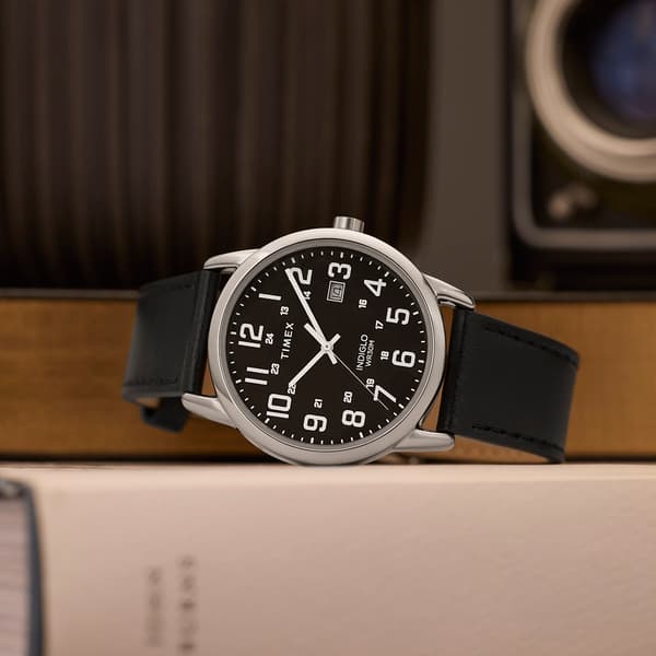 Mens Timex® Easy Reader® Black Dial Watch - TW2Y12800JT