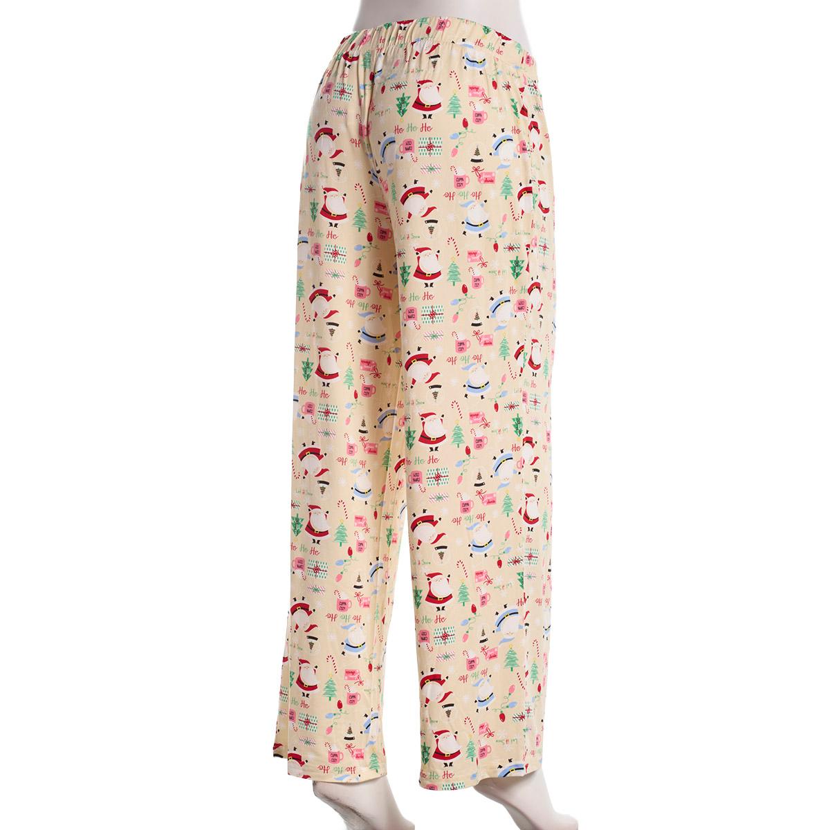 Plus Size MUK LUKS® Nostalgic Santa Pajama Bottoms