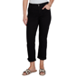 Womens Ruby Rd. Key Items Jet Black Cropped Girlfriend Jeans - image 1