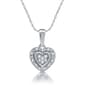 Diamond Classics(tm) Sterling Silver 1/10ctw. Heart Pendant - image 1