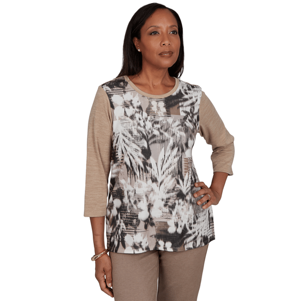 Womens Alfred Dunner Regent Street Abstract Floral Blouse - image 