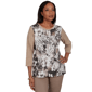 Womens Alfred Dunner Regent Street Abstract Floral Blouse - image 1