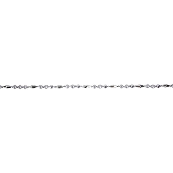 Northlight Seasonal Shiny & Matte Silver Beaded Christmas Garland