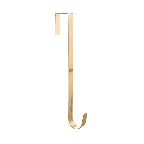 14in. Christmas Metal Wreath Hanger - Gold - image 