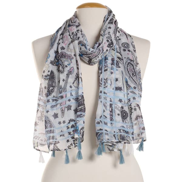 Womens Renshun Paisley Oblong Scarf - image 