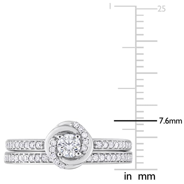 Diamond Classics™ 14kt. Gold 1/2ct. Diamond Swirl Bridal Ring Set