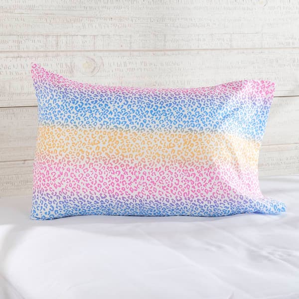 Bedding Essentials Rainbow Cheetah Microfiber Sheet Set - image 