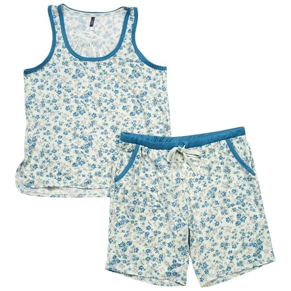 Plus Size IZOD® Botanic Buds Tank & Bermuda Short Pajama Set