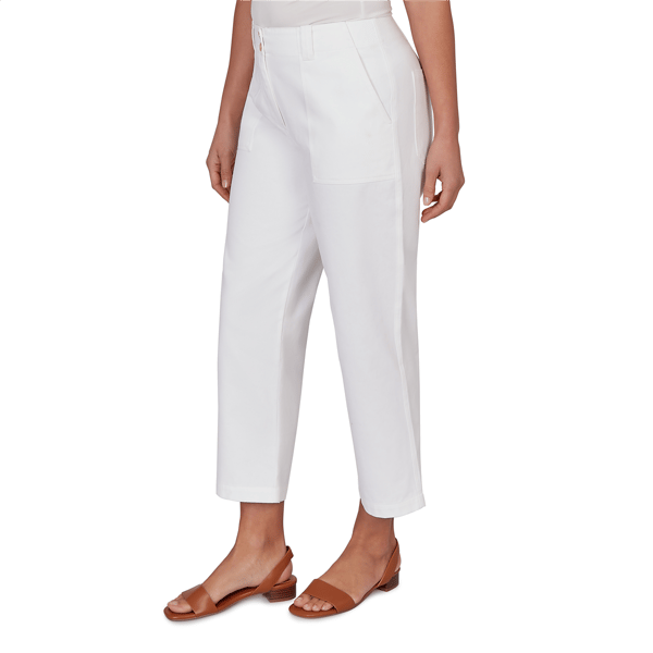 Plus Size Hearts of Palm Fun in the Sun Solid Cotton Twill Capris