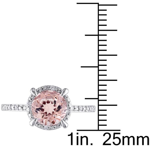 Gemstone Classics™ 10kt. White Heart Diamond Halo Ring