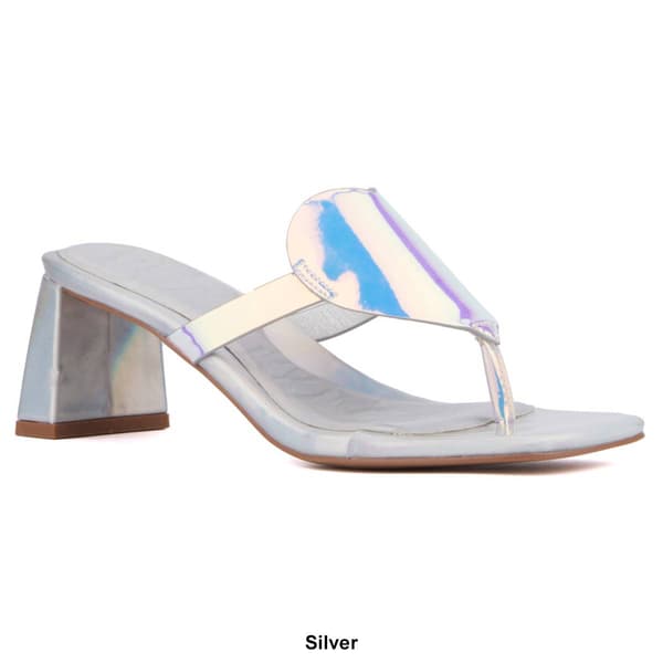 Womens Olivia Miller Lover Gurl Heeled Flip Flops