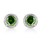 Radiant Rainbow&#40;tm&#41; 1/3ctw. Green Diamond Stud Earrings - image 1