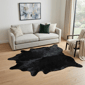 HomeRoots Black Cowhide Handmade Area Rug - image 1