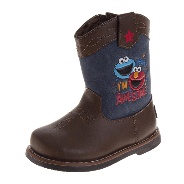 Toddler Unisex Sesame Street® Elmo & Cookie Monster Cowboy Boots - image 