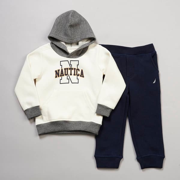 Toddler Boy Nautica Color Block Hoodie & Joggers Set