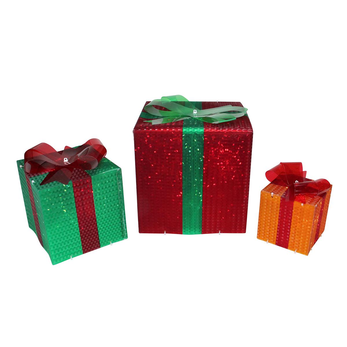 Northlight Seasonal Gift Box and Bow Outdoor Christmas...
