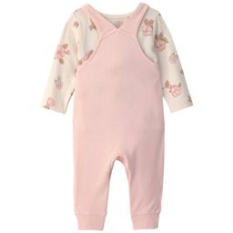 Baby Girl (NB-12M) Carter''s 2pc. Overall Set - Pink/Ivory