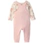 Baby Girl (NB-12M) Carter''s 2pc. Overall Set - Pink/Ivory - image 2