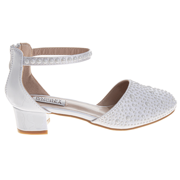 Little Girls Badgley Mischka® Ankle Strap Dress Pumps
