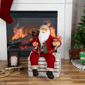 Northlight Sitting Santa Claus with Presents Christmas Figure - image 2