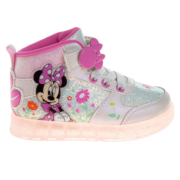 Little Girls Disney Minnie Mouse High Top Fashion Sneakers