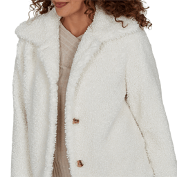 Womens Skye’s the Limit Icy Blue Sparkle Sherpa Jacket