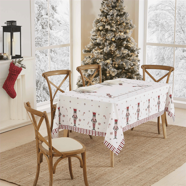 Avanti Linens Nutcracker Candy Tablecloth