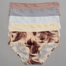 Womens Danskin 5pk. Lite Sheen Hipster Panties - DS7741-5PKC