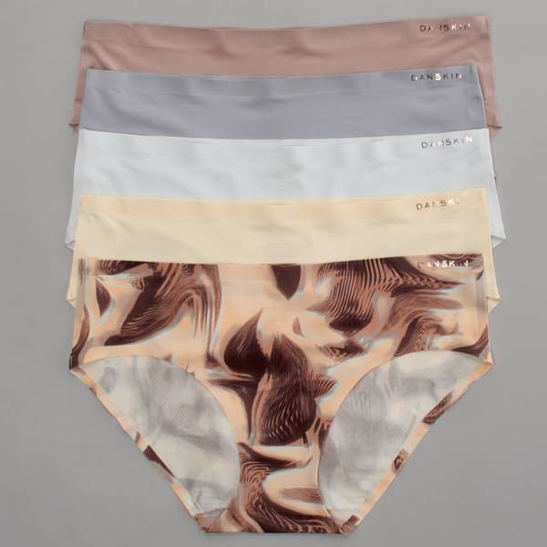 Womens Danskin 5pk. Lite Sheen Hipster Panties - DS7741-5PKC