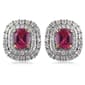 Nova Star(R) Created Ruby & Lab Grown Diamond Stud Earrings - image 1