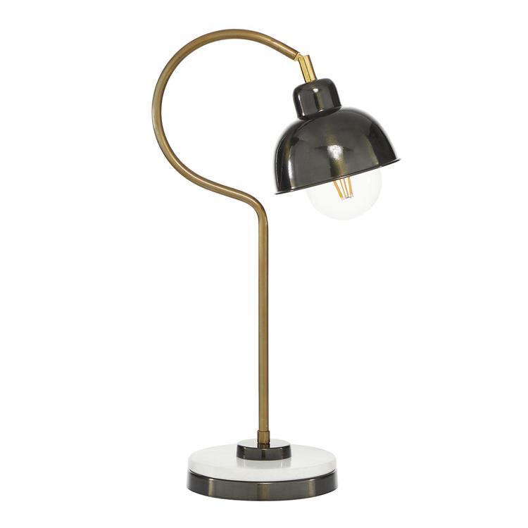 9th & Pike(R) Black Metal Industrial Desk Lamp