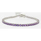 Gemstone Classics&#40;tm&#41; 3.00mm Round Amethyst Bracelet - image 1