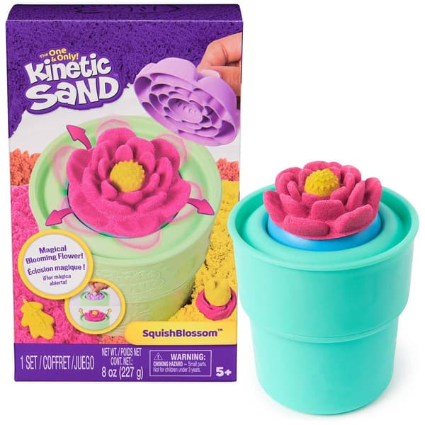 Spin Master Kinetic Sand SquishBlossom Flower - image 