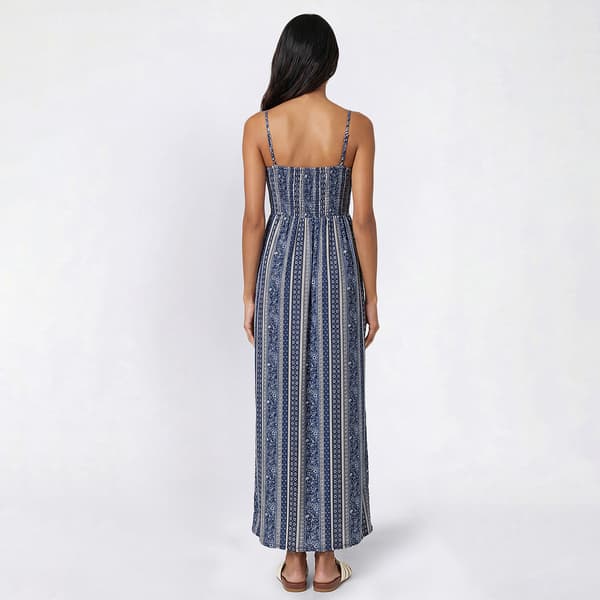 Juniors Derek Heart Crochet Lace Maxi Dress - Indigo