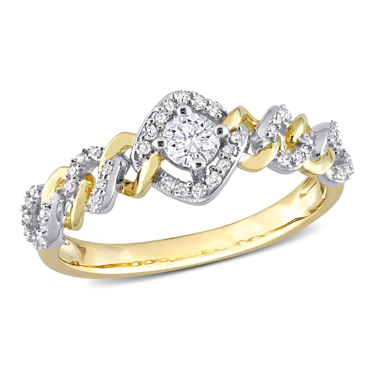 Diamond Classics™ 10kt. Gold 1/3ctw. Diamond Link Ring