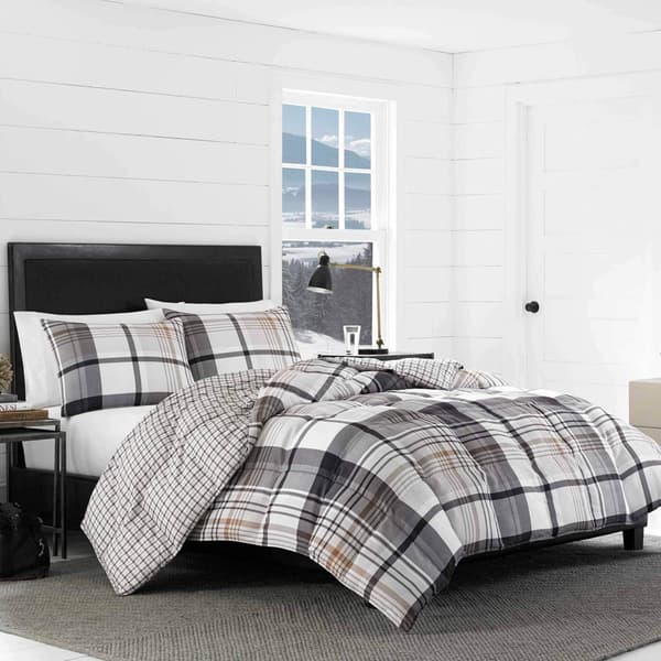 Eddie Bauer Normandy Plaid 150TC Reversible Comforter Set