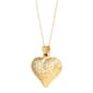 Gold Classics™ Diamond-Cut Puff Heart Pendant Necklace - image 2