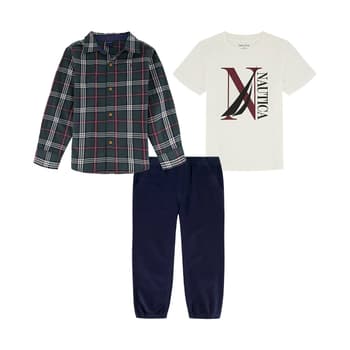 Nautica Boys 3pc Shacket Pant Set Pants Set