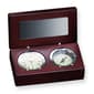 Rosewood Box with Compass & Clock - image 1