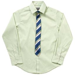 Boys (8-20) Van Heusen(R) Dress Shirt & Clip On Tie - Almost Aqua