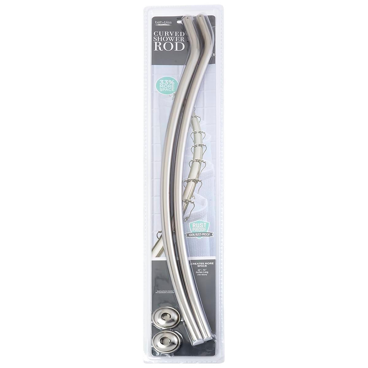 Satin Curved Shower Curtain Rod