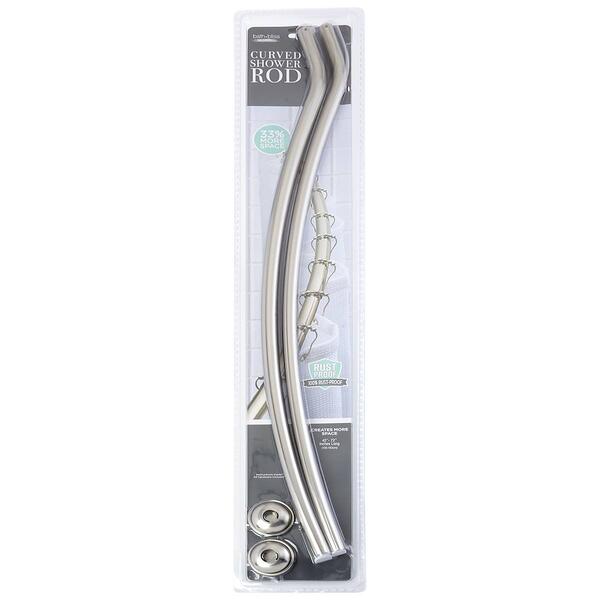 Satin Curved Shower Curtain Rod - image 