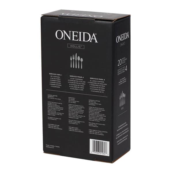 Oneida Hollis 20pc. Everyday Flatware Set