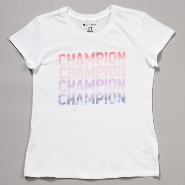 Girls (7-16) Champion® Short Sleeve Ombre Tee