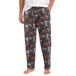 Mens Preswick & Moore(R) Grey Football Silk Fleece Pajama Pants