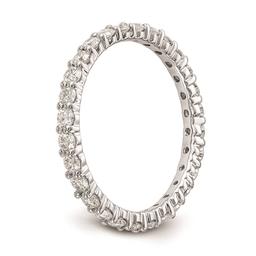 Pure Fire 14kt. White Gold Lab Grown Diamond Shared Prong Band